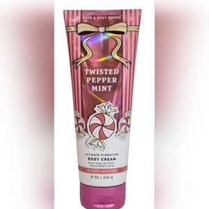 BBW Twisted Peppermint Ultimate Hydration Body Cream 8oz